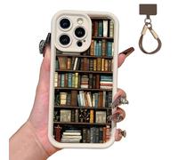 NNBWLMAEE Alyova Bookshelf Phone Case, Cartoon Bookshelf Phone Case, Shockproof Non Slip Soft, for iPhone 16 15 14 13 12 11 Pro Max (16Pro,F)