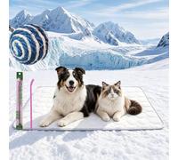 NNBWLMAEE Chewlax Tapis rafraîchissant pour chien et chat - Tapis de refroidissement thermique respirant pour chat - Soulagement instantané du refroidissement pour les cages, canapés et jardin d'été