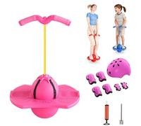 NNBWLMAEE Children's Balance Jumping Ball, Non-Slip Bouncing Ball with Handle and Pump, Safe Hopper Toy for Kids Ages 5+, Boys Girls and Adults Fitness Coordination Balance Training (A4)