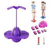 NNBWLMAEE Children's Balance Jumping Ball, Non-Slip Bouncing Ball with Handle and Pump, Safe Hopper Toy for Kids Ages 5+, Boys Girls and Adults Fitness Coordination Balance Training (A3)