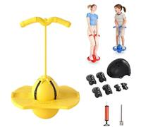 NNBWLMAEE Children's Balance Jumping Ball, Non-Slip Bouncing Ball with Handle and Pump, Safe Hopper Toy for Kids Ages 5+, Boys Girls and Adults Fitness Coordination Balance Training (A1)