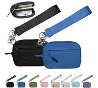 NNBWLMAEE Commonlyto Wallet, The Wallet 2nd Gen, Wristlet Waterproof Nylon Wallets for Women Daily & Shopping, Zippered Card Case with Id Window (2PC-1)