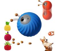 NNBWLMAEE Dog Toy, Smart Interactive and Treat Dispenser Auto Rolling Ball, Dog Track Food Leaking Ball for Durable Pet Design for Small Medium (Blue,3PcsMix)