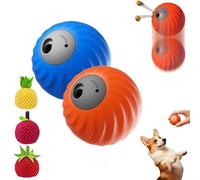 NNBWLMAEE Dog Toy, Smart Interactive and Treat Dispenser Auto Rolling Ball, Dog Track Food Leaking Ball for Durable Pet Design for Small Medium (2Mix,3PcsMix)