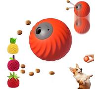 NNBWLMAEE Dog Toy, Smart Interactive and Treat Dispenser Auto Rolling Ball, Dog Track Food Leaking Ball for Durable Pet Design for Small Medium (Orange,3PcsMix)