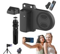 NNBWLMAEE Elevopro Vlogger Pro, Poignee de telephone, Grip, Bluetooth, Noir, Compatible avec tous les smartphones, Montage sur trépied, Connexion sans fil