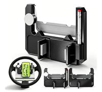 NNBWLMAEE Golf Cart Steering Wheel Phone Holder, Flip Up Phone Mount with Scorecard Slot, 360° Adjustable Golf Steering Wheel Phone Mount, Universal Golf Cart Phone Holder for iPhone Android (A1)