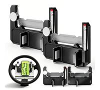 NNBWLMAEE Golf Cart Steering Wheel Phone Holder, Flip Up Phone Mount with Scorecard Slot, 360° Adjustable Golf Steering Wheel Phone Mount, Universal Golf Cart Phone Holder for iPhone Android (A2)