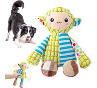 NNBWLMAEE Jouet couineur immortel en peluche pour mâcheurs agressifs, jouet couineur immortel - cochon robuste - fabriqué pour vos mâcheurs lourds (mouton)