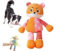 NNBWLMAEE Jouet couineur immortel en peluche pour mâcheurs agressifs, jouet couineur immortel - cochon robuste - fabriqué pour vos mâcheurs lourds (Tiger)