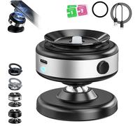 NNBWLMAEE Joyye 360 Rotatable Car Magnetic Phone Holder, Joyye 360 Degree Rotatable Magnetic Car Phone Holder, Universal Electric Vacuum Magnetic Suction Car Phone Mount (A,Silver)