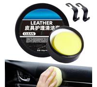NNBWLMAEE Leader Crème de nettoyage et de soin et pâte de nettoyage pour le cuir, crème de nettoyage universelle pour cuir de voiture, crème de nettoyage pour cuir (1 pièce)