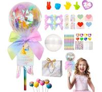 NNBWLMAEE Lollipop Valentine Kit, Valentines Day Gifts Giant Lollipop, 24 Pack Giant Rainbow Stationery Set with Cards, for School Classroom Class Party Favor, Valentine Gift Exchange (1pc)
