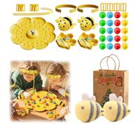 NNBWLMAEE Magnetic Bee String Game, Colorful Multifunctional Magnetic Bee Toy String Game, Enjoy Interacting with Family for Party Outdoor Backyard Travel Camping (2 Players)