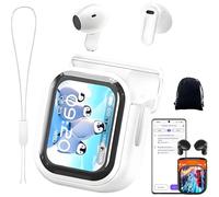 NNBWLMAEE NE20 Earbuds, 2025 New AI Translation Earbuds Real Time, Bluetooth 5.4 Earphones LED Display with 140 Language, Touch Control Waterproof Headphone Built-in Microphone for Travel (White-1pc)