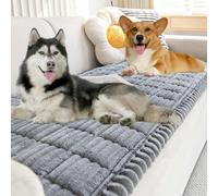 NNBWLMAEE Pawcart Housse De Canapé, Paw Lounge Housse en Peluche pour Animaux, Antidérapante Et Lavable, Protection De Canapé Ultra Douce, Lavable en Machine pour Chiens et Chats (Light Gray,24×83in)