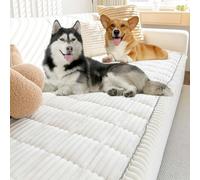 NNBWLMAEE Pawcart Housse De Canapé, Paw Lounge Housse en Peluche pour Animaux, Antidérapante Et Lavable, Protection De Canapé Ultra Douce, Lavable en Machine pour Chiens et Chats (White,24×36in)