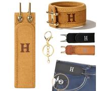 NNBWLMAEE Tactical Metal Hook Elastic Belt, 2026 New Buckleless Belt Hook, Unisex Buckle-Less Elastic Invisible Waist Belts Closure, Adjustable, for Outdoor Work & EDC (Brown)