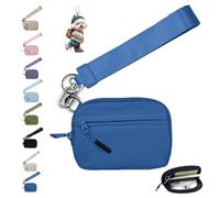 NNBWLMAEE The Wallet 2nd Gen, Small Nylon Wristlet Purses, with Zipper Waterproof Material, for Women's Daily Travel and Shopping (A)