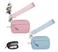 NNBWLMAEE The Wallet 2nd Gen, Small Nylon Wristlet Purses, with Zipper Waterproof Material, for Women's Daily Travel and Shopping (E+F)