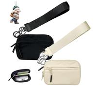 NNBWLMAEE The Wallet 2nd Gen, Small Nylon Wristlet Purses, with Zipper Waterproof Material, for Women's Daily Travel and Shopping (B+C)