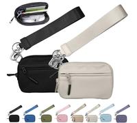 NNBWLMAEE The Wallet 2nd Gen, Wristlet Waterproof Nylon Wallets for Women Daily & Shopping, Zippered Card Case with Id Window (2PC-2)