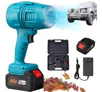 NNBWLMAEE Turbo Jet Blower, 2025 New Jet Dry Turbo Air Blower Voiture, Handheld Souffleur Voiture Sechage, Cordless Turbo Super Power Air Duster, for Drying, Cleaning, Le DéNeigement (Blue)