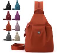 NNBWLMAEE Waterproof 2-Way Commuter Bag, Large Capacity 3-in-1 Multifunctional Sling Bags for Backpack/Shoulder/Crossbody (F)