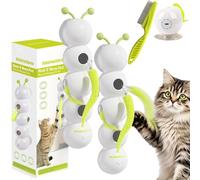 NNBWLMAEE Whack A Worm Lot de 2 jouets intelligents pour chat en forme de chenille, jouets interactifs pour chat avec mouvement de vers, fixation murale/fenêtre avec ventouse, encourage l'exercice et