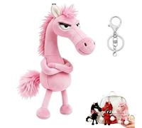 NNBWLMAEE Year of The Horse Lucky Mascot - New Year Good Luck Gift 2026, 20cm Lucky Horse Mascot, Meaning to Get Rich Symbolic Horse Figurine, for Backpack Purse and Bag (C1)