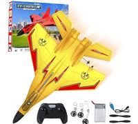 NNBWLMAEE Zy 530 Pro Avion RC 2,4 GHz, modèle d'avion de chasse télécommandé, hélicoptère RC avec lumières, lumière électrique à rabat à 360°, pour les adultes et les débutants (530-Rouge)