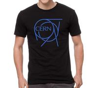NNCKPYSOU CERN European Nuclear Institute Symbol Logo Casual T-Shirt Black