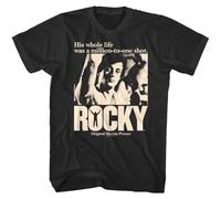 NNCKPYSOU Million to One Shot Movie Poster Men's T Shirt Sylvester Stallone