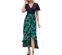 NNGOTD Femme Robe Medievale Robe De Cocktail Soirée Bal en Dentelle Mousseline Manche Courte Promo Demoiselle Honneur pour Fête Cérémonie Anniversaire Bal Mariage Robe Robe Invite Mariage Femme