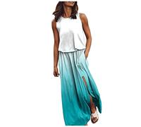 NNGOTD Femme Robe Pull Licou Wrap Maxi Longue Robe Florale découpée smockée ajustée Taille Plage Vacances Robe Maxi Longueur Robe Noire Femme Chic