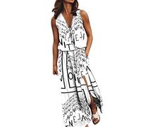 NNGOTD Femme Robe Pull Licou Wrap Maxi Longue Robe Florale découpée smockée ajustée Taille Plage Vacances Robe Maxi Longueur Robe Noire Femme Chic