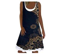 NNGOTD Robe de Plage Femme Ete Longue Robe De Cocktail Asymétrique Au Genou Femme sans Manche Mousseline De Soie Cocktail Bal Mariage Courte Robes Fête Robe de Soiree Femme Courte