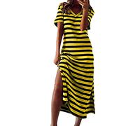 NNGOTD Robe de Plage Femme Ete Mi-Longue Robes d'été Sexy Midi Longue Mode Rétro Mini Jupe de Plage Ample pour Dames Chic élégante Décontracté Imprimé Bohème Courte Grande Taille Robe Chinoise