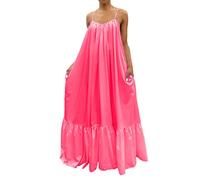 NNGOTD Robe de Plage Longue Robe Courte V-Neck Casual Bohemian Print Pochette pour Femmes imprimé Floral A-Line Robe pour Femmes Jupe en Cuir Rouge Robe Longue Ete