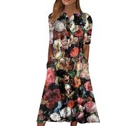 NNGOTD Robe D'été Femme Mi Longue Chic élégante Sexy Robes Courte D'été Cou Rond sans Manches Imprimé Floral Bohème Grande Taille Pas Cher 2023 Mode Rétro Mini Jupe De Plage Robe Soiree Pas Cher