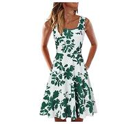 NNGOTD Robe en Lin Femme Été Noire Chic et Elegant l'église décontractée Impression en Chiffon à Manches Longues Paire avec Jupe Plissée Vêtements Femme Élégant De Soie Chemise Robe Longue Boheme