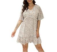 NNGOTD Robe éTé Femme De Plage Robe Imprime Floral Femme Grande Taille Chic Et Glamour Cardigan à Manches Longues avec Boutons Robes Chemise Ample IrréGulier Noir Gris Taille Robe Satin