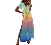 NNGOTD Robe Ete Femme Longue Fluide sans Manches D'été A-Line Dress Ample Fluide Decontractée Sundress Longue Décontractée Grande Taille Robes en Lin Vacances Longue Robe Maxi Robes Robe Fluid