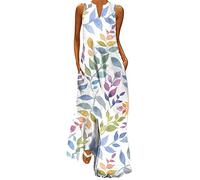 NNGOTD Robe été Femme Mi Longue Cache Coeur Robe Courte élégante - Robe décontractée avec Demi-Manches Robe Ete Femme Longue