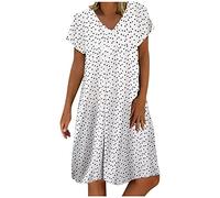 NNGOTD Robe Femme D'été élégante Sexy Courte Cou Rond Sans Manches Imprimé Floral Bohème Grande Taille Pas Cher Mode Rétro Mini Jupe De Plage Mariage Invitée