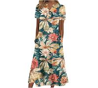 NNGOTD Robe Femme Ete Mi Longue Casual Dot Print Off Shoulder Dress O-Neck Hollowing Slim Fit Holiday Dresses Robe Soiree Pas Cher