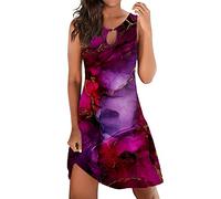 NNGOTD Robe Femme Soiree Chic Sexy Ete Cocktail Courte Robe Maxi Élégante Robe Soirée Asymétrique Robe Tunique Bohême Bretelles Robes Tunique Grand Taille Robe Grossesse
