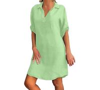 NNGOTD Robe Femme Soiree Robe Boheme Chic Et Glamour Imprime Dress Femmes Grande Taille Sexy Bretelle Robes Courte Loose sans Manches Dresses éTé Noir Blanc Taille Robe de Princesse Femme Vert XXL