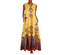 NNGOTD Robe Fluide Femme été Courte sans Manches Col en V Cache Coeur A-Line Evasée Chic et Elegante Robe Rose Femme