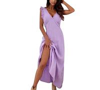NNGOTD Robe Longue Femme Ete Boheme Chic Robe De Cocktail Soirée Bal en Dentelle Mousseline Manche Courte Promo Demoiselle Honneur pour Fête Cérémonie Anniversaire Bal Mariage Robe Robe Taille Empire